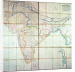 Map of India, 1857 by English School