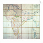 Map of India, 1857 by English School