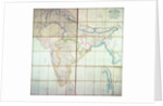 Map of India, 1857 by English School