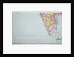 Map of Southern India, 1898 by English School