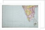 Map of Southern India, 1898 by English School
