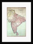 Improved Map of India published in London 1820 by English School