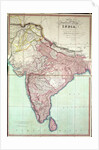 Improved Map of India published in London 1820 by English School