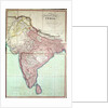 Improved Map of India published in London 1820 by English School