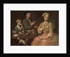 A Family of Three at Tea, c.1727 by Richard Collins