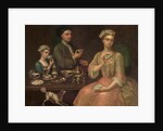 A Family of Three at Tea, c.1727 by Richard Collins