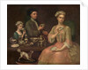 A Family of Three at Tea, c.1727 by Richard Collins