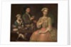 A Family of Three at Tea, c.1727 by Richard Collins