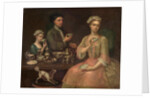 A Family of Three at Tea, c.1727 by Richard Collins