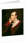 George Gordon Byron, 1813 by Richard Westall