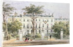West front of Sir Robert Peel's House in Privy Garden 1851 by Thomas Hosmer Shepherd