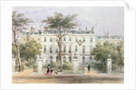 West front of Sir Robert Peel's House in Privy Garden 1851 by Thomas Hosmer Shepherd