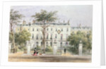 West front of Sir Robert Peel's House in Privy Garden 1851 by Thomas Hosmer Shepherd