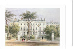 West front of Sir Robert Peel's House in Privy Garden 1851 by Thomas Hosmer Shepherd
