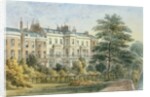 East front of Sir Robert Peel's House in Privy Garden 1851 by Thomas Hosmer Shepherd