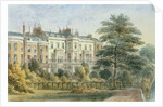 East front of Sir Robert Peel's House in Privy Garden 1851 by Thomas Hosmer Shepherd
