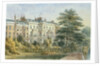 East front of Sir Robert Peel's House in Privy Garden 1851 by Thomas Hosmer Shepherd