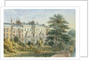 East front of Sir Robert Peel's House in Privy Garden 1851 by Thomas Hosmer Shepherd