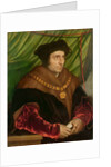 Portrait of Sir Thomas More by Hans (after) Holbein the Younger