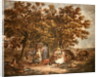 The Gipsies Tent, engraved by Joseph Grozar by George (after) Morland