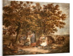 The Gipsies Tent, engraved by Joseph Grozar by George (after) Morland