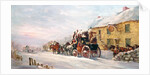 Stage Coach Outside a Tavern, Bath 1819 by J.C. Maggs