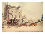 Quicksilver Royal Mail passing the Star and Garter at Kew Bridge, 1835 by James Pollard