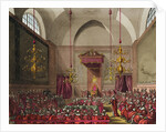House of Lords, 1809 by T. & Pugin A.C. (1762-1832) (after) Rowlandson