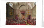House of Lords, 1809 by T. & Pugin A.C. (1762-1832) (after) Rowlandson