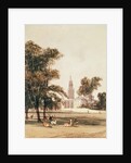 The Church of St Alphage from the Park, Greenwich, 1831 by Thomas Shotter Boys