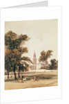 The Church of St Alphage from the Park, Greenwich, 1831 by Thomas Shotter Boys
