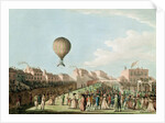 Vincent Lunardi's Aerial Ascent from the Artillery Ground, 15th September 1784 by English School