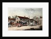 The Mail Coach Changing Horses, engraved by R. Havell, 1815 by James (after) Pollard