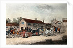 The Mail Coach Changing Horses, engraved by R. Havell, 1815 by James (after) Pollard