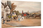 A London Mail and Stage Coach by Robert the Elder Havell