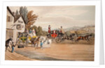 A London Mail and Stage Coach by Robert the Elder Havell