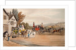 A London Mail and Stage Coach by Robert the Elder Havell