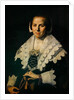 Portrait of a Woman with a Fan, 1640 by Frans Hals