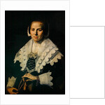 Portrait of a Woman with a Fan, 1640 by Frans Hals