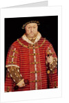 Portrait of Henry VIII by Hans Holbein the Younger