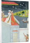 Lovers on a Terrace, c.1780-1800 by Indian School