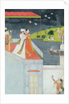 Lovers on a Terrace, c.1780-1800 by Indian School