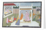 Palace Lady with her maids, Kangra, c.1790 by Indian School