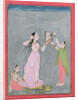 Lady at her toilet, Mankot, c.1730 by Indian School