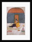 Lovers on a terrace, Garhwal, c.1780-1800 by Indian School