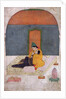 Lovers on a terrace, Garhwal, c.1780-1800 by Indian School