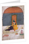 Lovers on a terrace, Garhwal, c.1780-1800 by Indian School