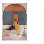 Lovers on a terrace, Garhwal, c.1780-1800 by Indian School