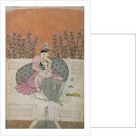 Lovers on a Terrace, Pahari by Indian School