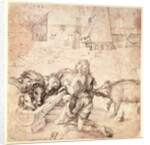 Study for an engraving of the Prodigal Son by Albrecht Dürer or Duerer